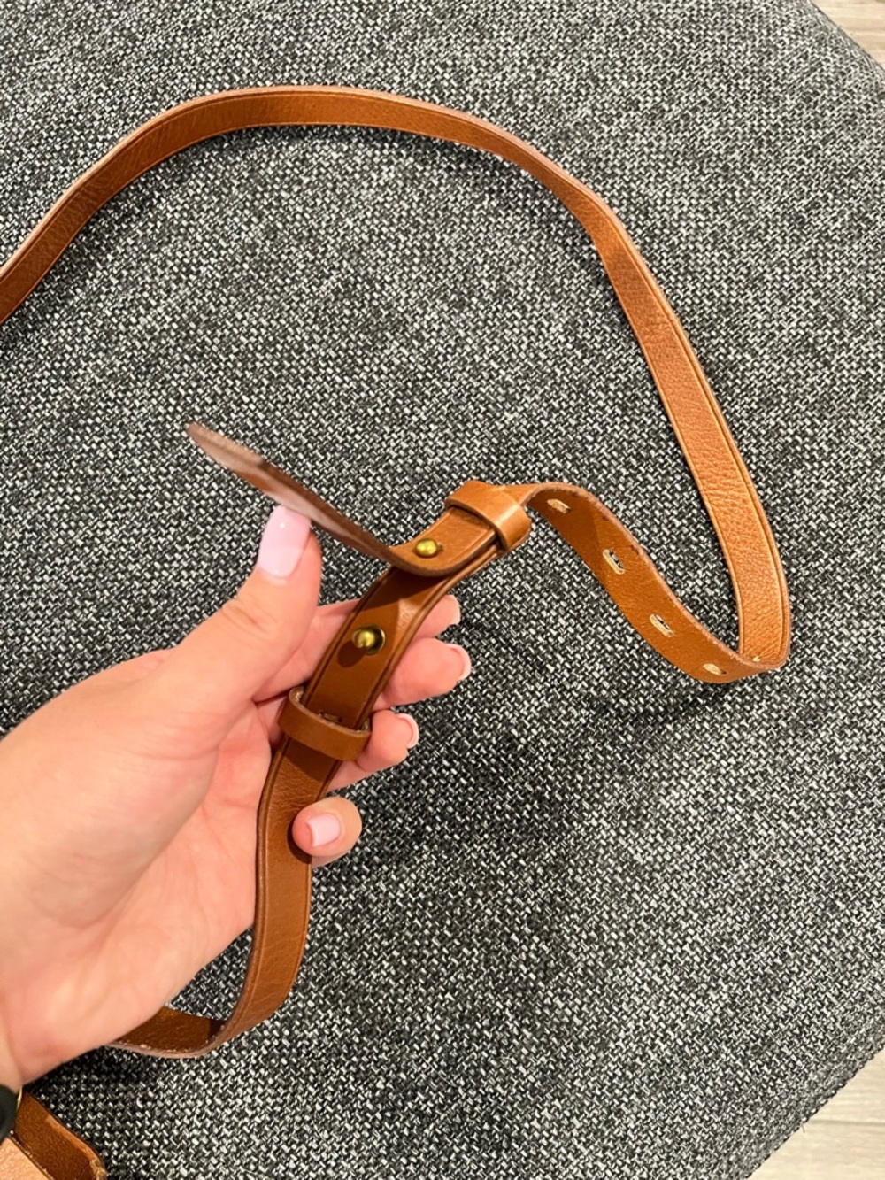 Madewell Leather Crossbody Tote Bag in Brown - Picture 6 of 8